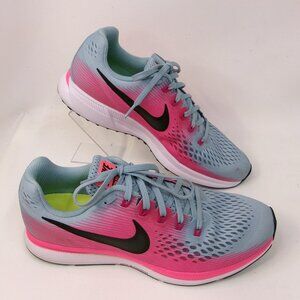 Nike Zoom Pegasus 34 Pink Blue Ombre Women's Running Shoes 10